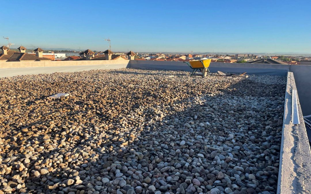  Impermeabilización de cubiertas con lámina sintética de PVC en Mocejón (Toledo)